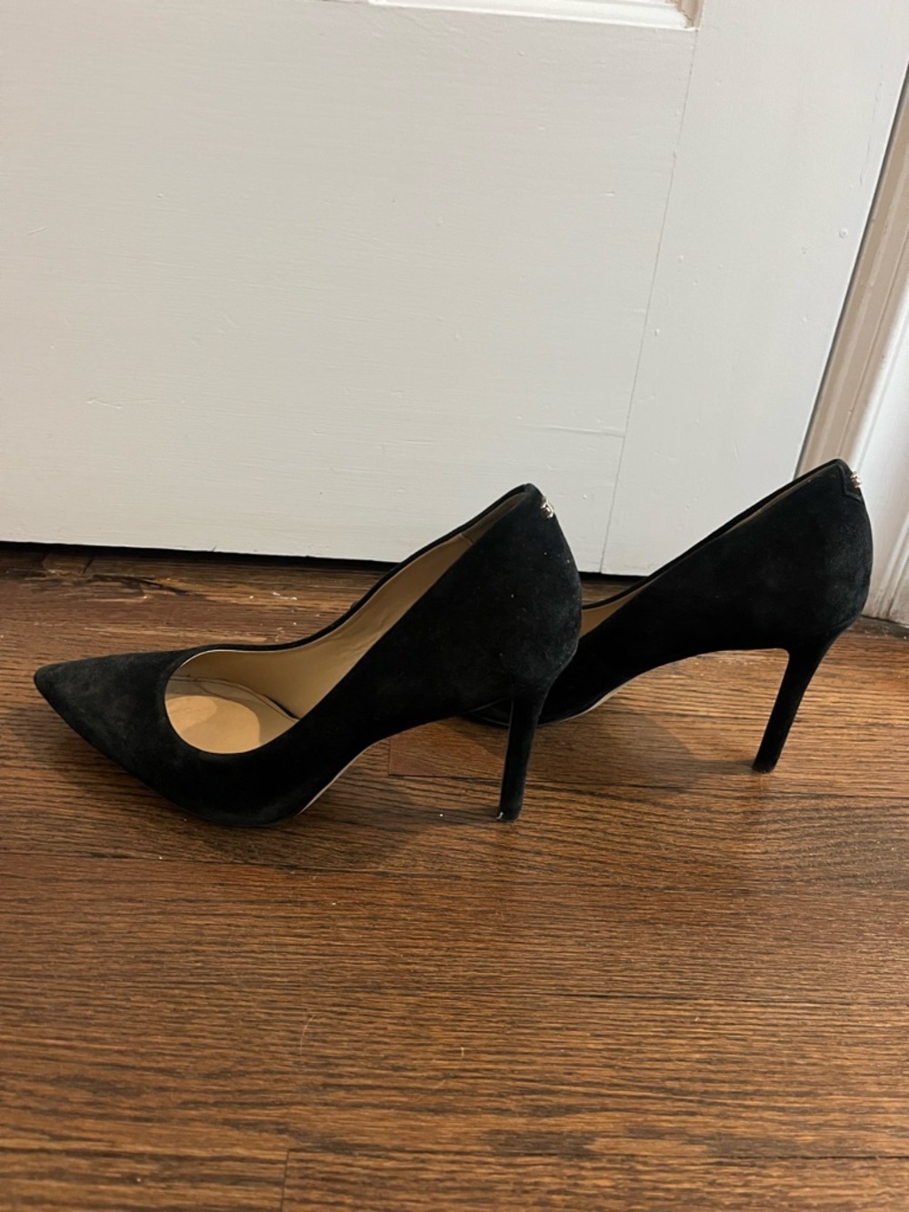Sam Edelman Black Suede Pointed Toe Stiletto Pumps